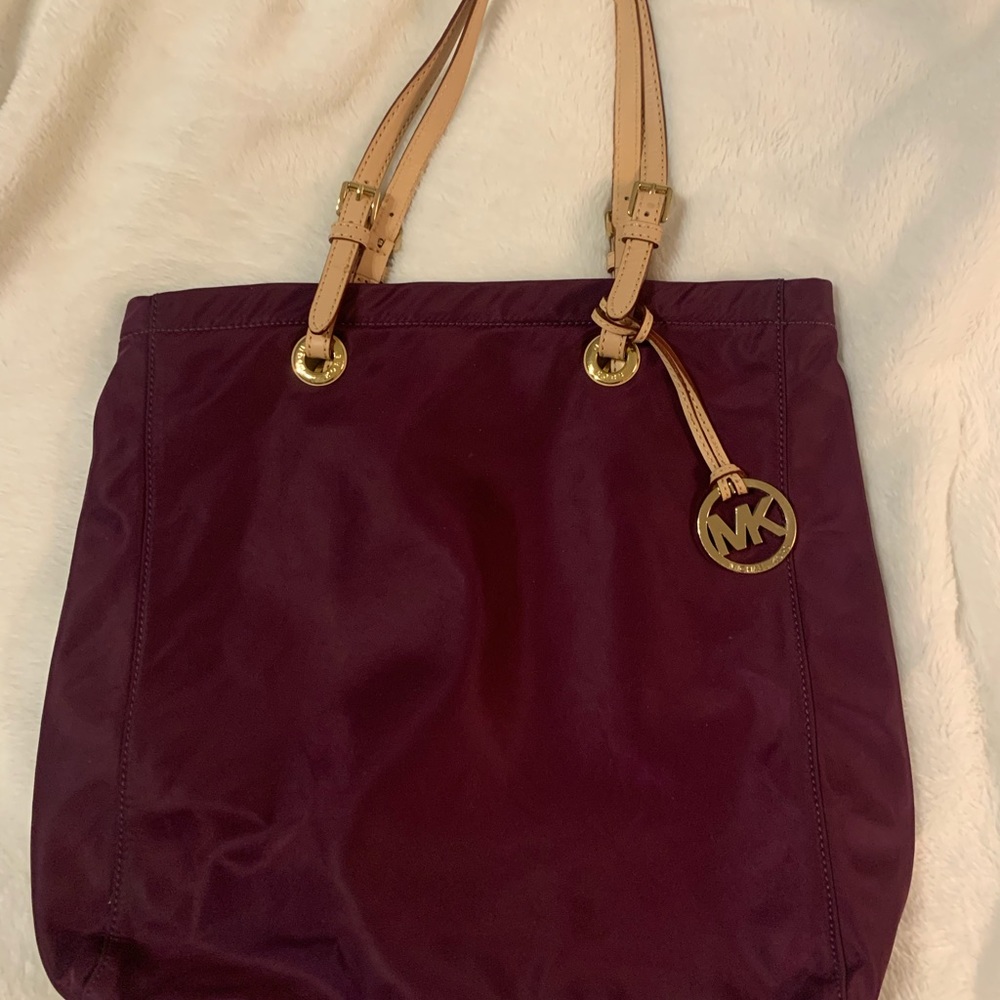 Michael Kors Purple Nylon Tote